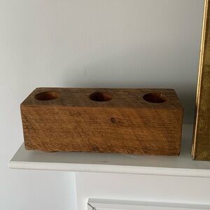 Wooden Block Terrarium Holder Trio‎ candle holder home decor bohemian farmhouse